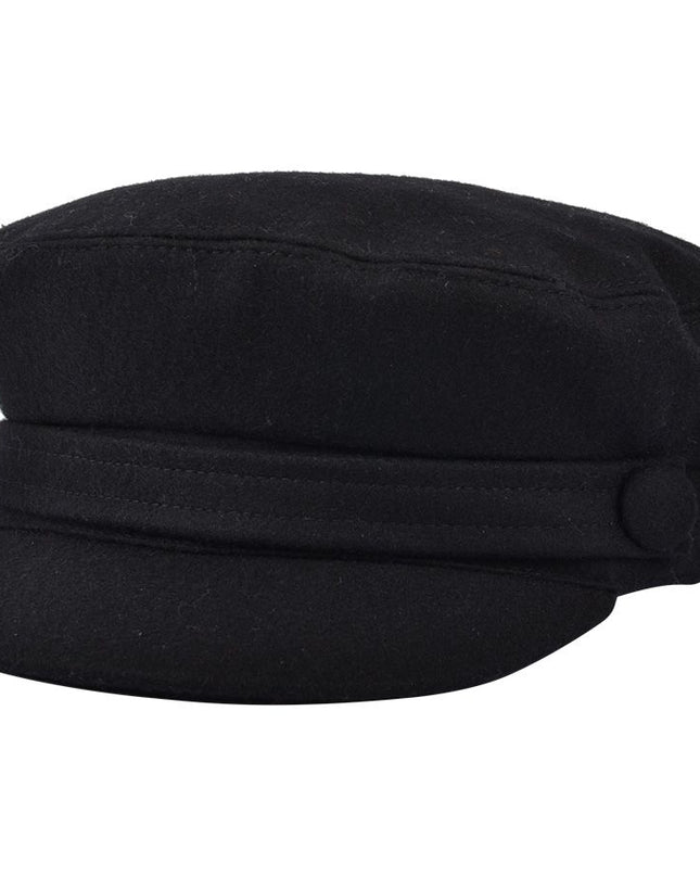Wool Felt Breton Hat Fisherman Fiddler Captain's Cap
