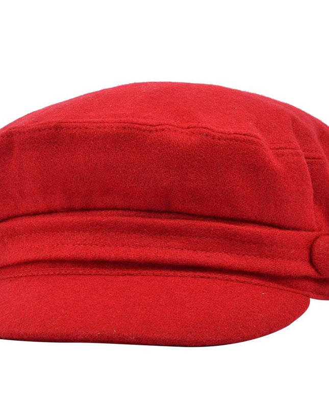 Wool Felt Breton Hat Fisherman Fiddler Captain's Cap