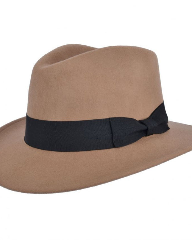 Indiana Jones Fedora Hat Crushable Wool Felt Fedora Hat