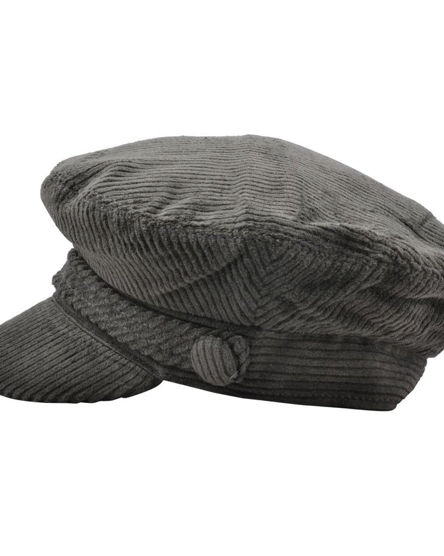 Fiddler Cap Corduroy Breton Greek Sailor Captain Hat
