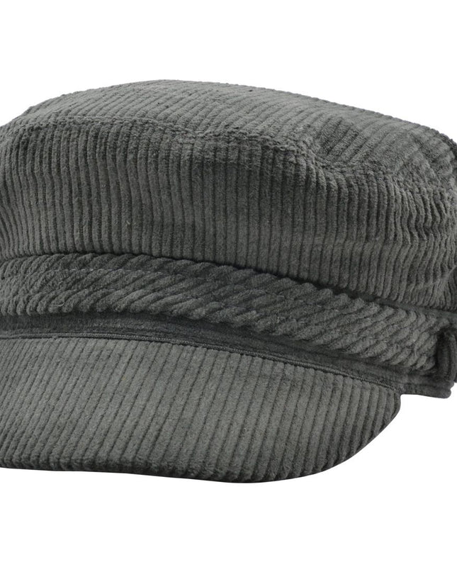 Fiddler Cap Corduroy Breton Greek Sailor Captain Hat