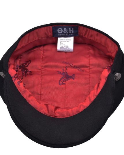Wool Felt Breton Hat Fisherman Fiddler Captain's Cap