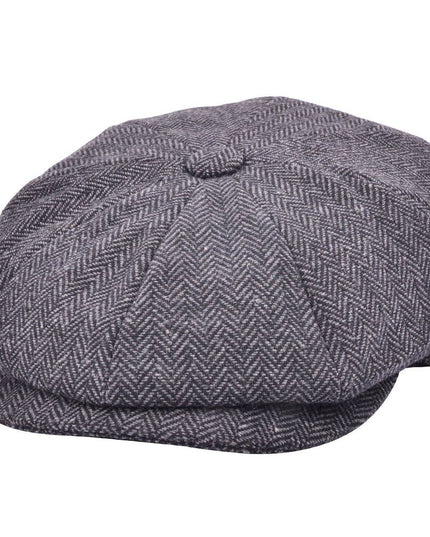 Herringbone Newsboy Cap 8 Panel Classsic Baker Boy Hat