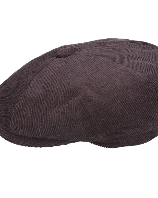 Corduroy Newsboy Cap Classic Button Top 8 Panel Baker Boy Hat