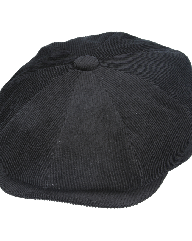 Corduroy Newsboy Cap Classic Button Top 8 Panel Baker Boy Hat