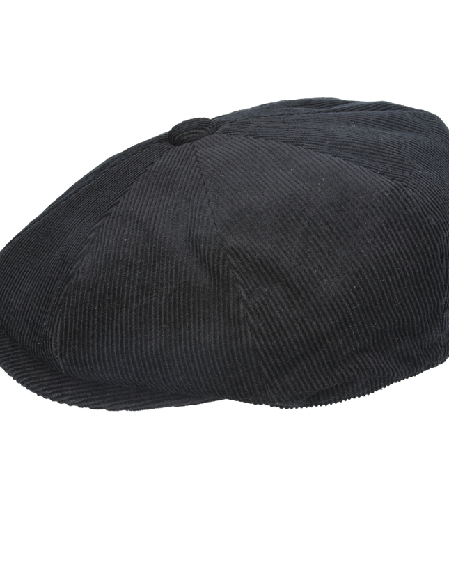 Corduroy Newsboy Cap Classic Button Top 8 Panel Baker Boy Hat