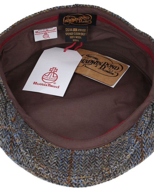 Harris Tweed Flat Cap 100% Pure Scottish Wool