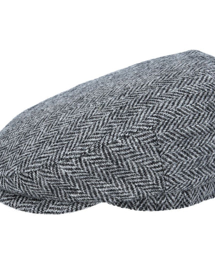 Harris Tweed Flat Cap 100% Pure Scottish Wool Herringbone Flat Cap