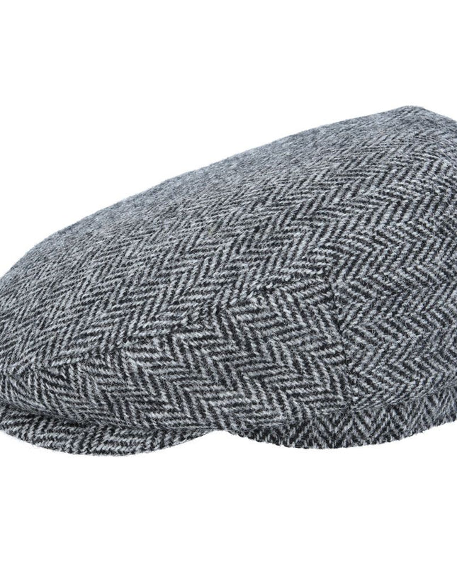 Harris Tweed Flat Cap 100% Pure Scottish Wool Herringbone Flat Cap
