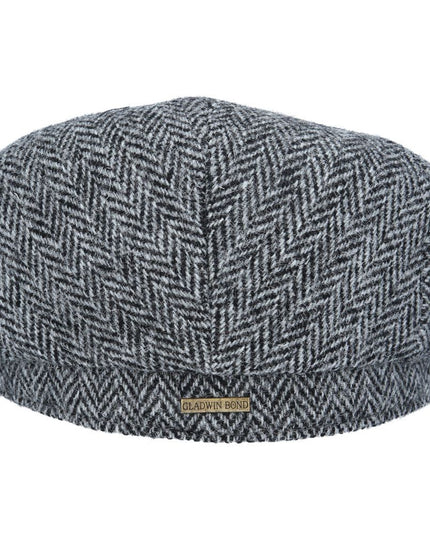 Harris Tweed Flat Cap 100% Pure Scottish Wool Herringbone Flat Cap