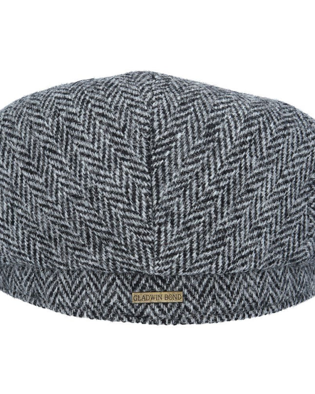 Harris Tweed Flat Cap 100% Pure Scottish Wool Herringbone Flat Cap