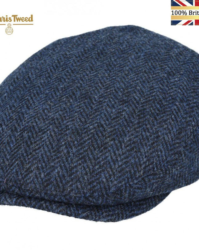 Harris Tweed Flat Cap 100% Pure Scottish Wool