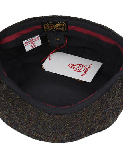 Harris Tweed Flat Cap 100% Pure Scottish Wool Herringbone Flat Cap