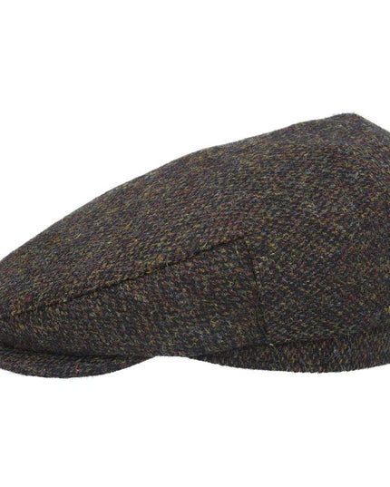 Harris Tweed Flat Cap 100% Pure Scottish Wool Herringbone Flat Cap