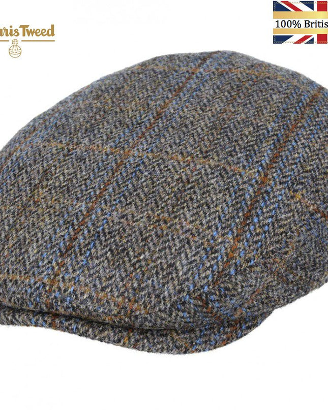 Harris Tweed Flat Cap 100% Pure Scottish Wool