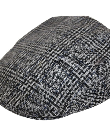 Men Check Tweed Flat Caps