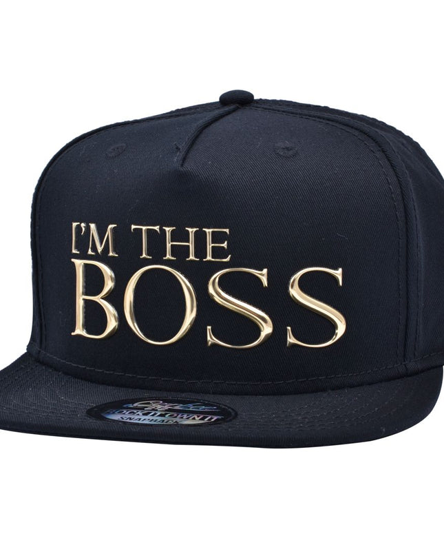 Carbon Hotpress I'm The Boss Snapback Cap
