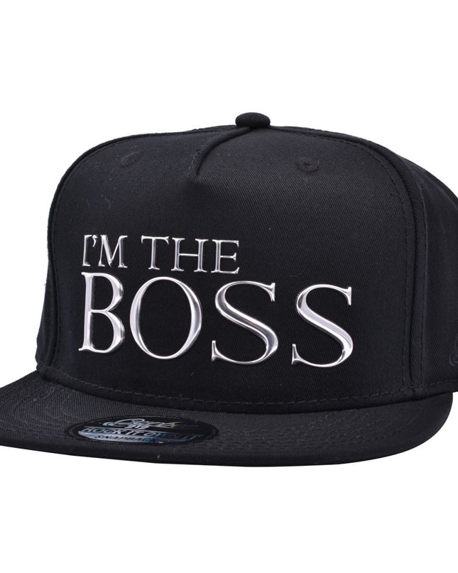 Carbon Hotpress I'm The Boss Snapback Cap