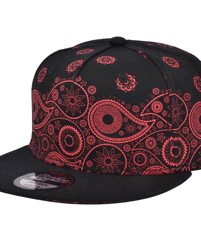 Paisley Print Snapback Cap
