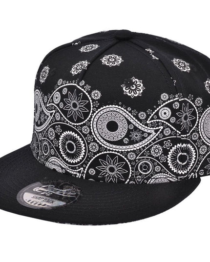 Paisley Print Snapback Cap
