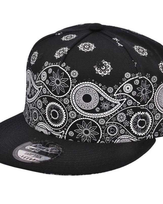 Paisley Print Snapback Cap
