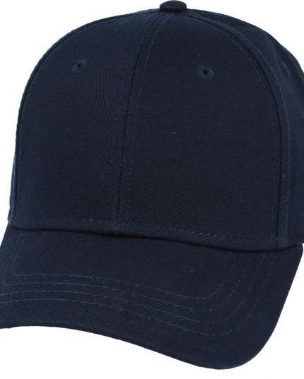Structured Curved Visor Baseball Cap Six Panel