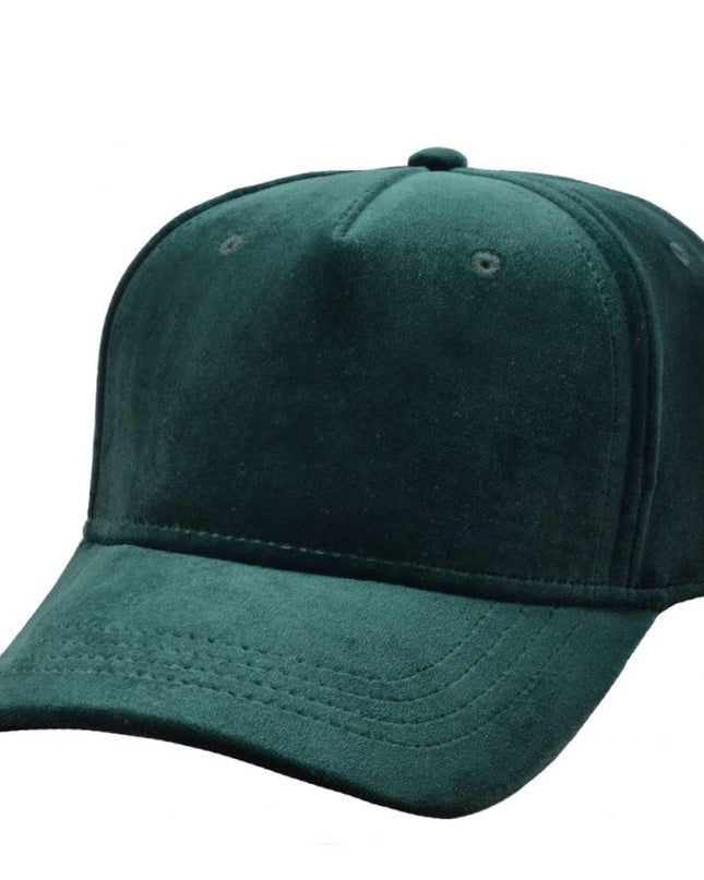 Velvet Baseball Curved Visor Baseball Cap
