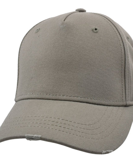 Ripped Peak Cargo Cap Distress Baseball Cap
