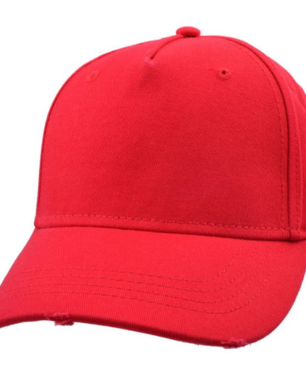 Ripped Peak Cargo Cap Distress Baseball Cap