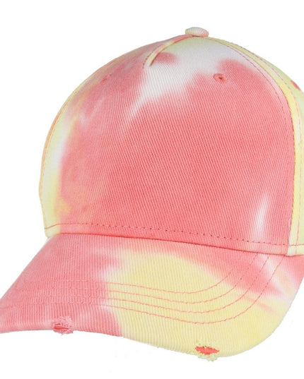 Ripped Peak Tie Dye Cargo Baseball Cap