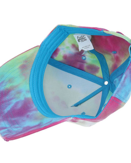 Ripped Peak Tie Dye Cargo Baseball Cap