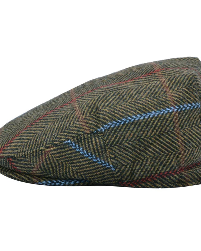 Men Over Check Herringbone Flat Caps