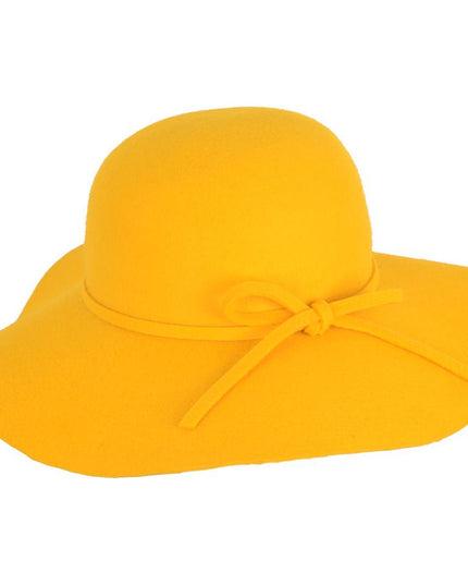 Women Floppy Hat 100% Wool Crushable Wide Brim Cloche Hat