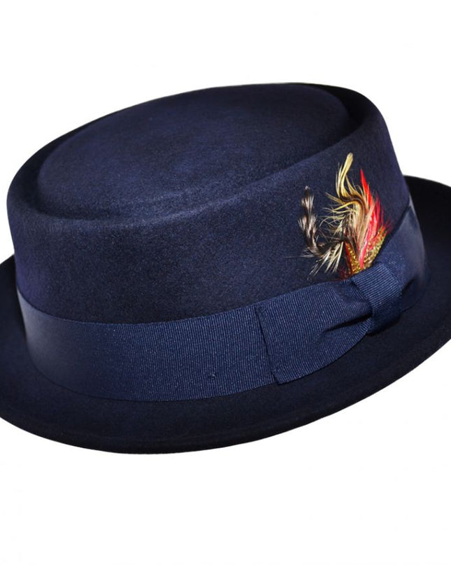 Wool Felt Pork Pie Hat Crushable