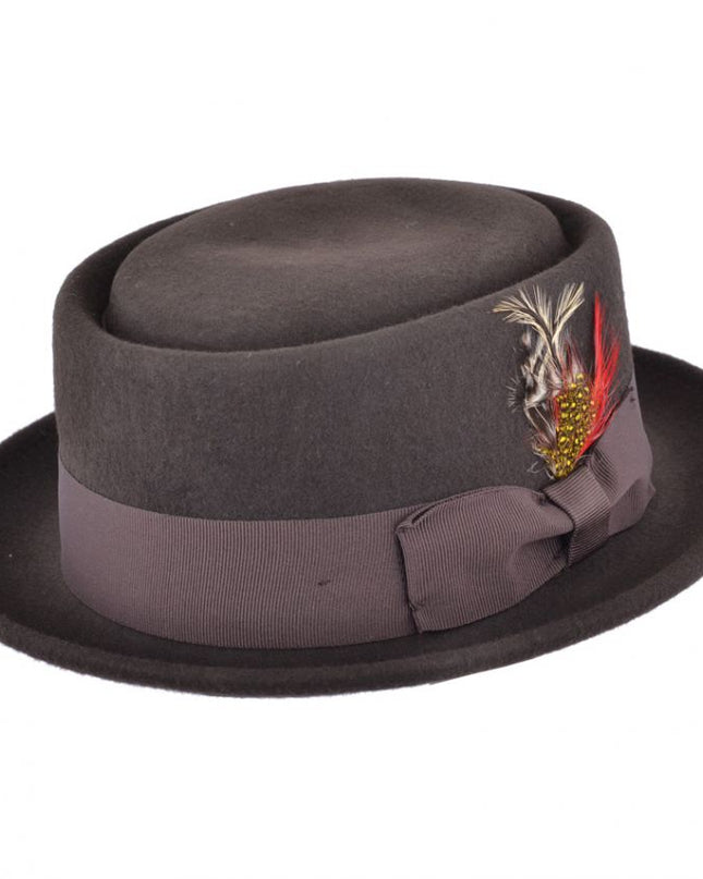 Wool Felt Pork Pie Hat Crushable