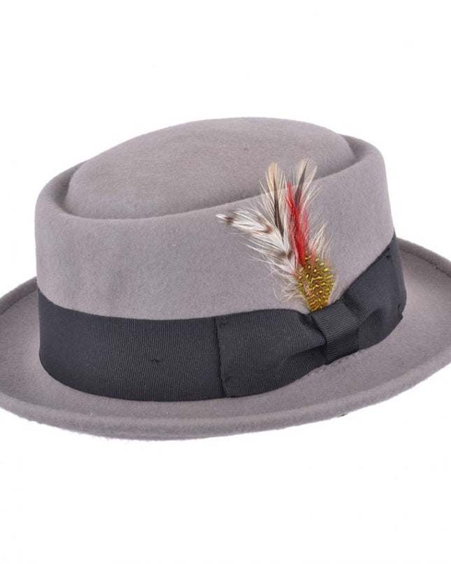 Wool Felt Pork Pie Hat Crushable