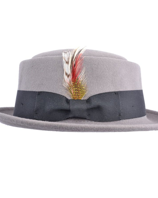 Wool Felt Pork Pie Hat Crushable