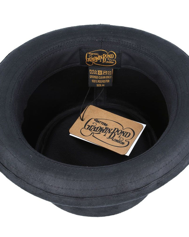 Gladwin Bond Leather Look Vintage Pork Pie Hat