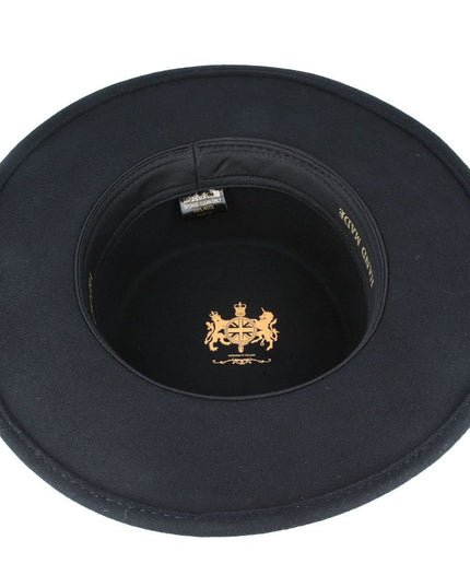 Wide Brim Pork Pie Hat 100% Wool Stiff Brim Boater Hat