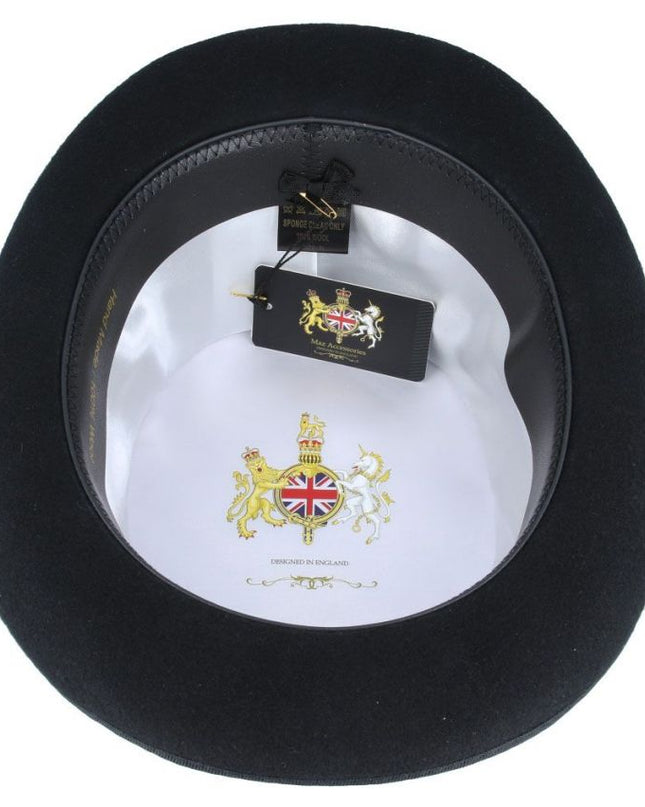 Top Hat 100% Wool Felt Traditional Wedding Ascot