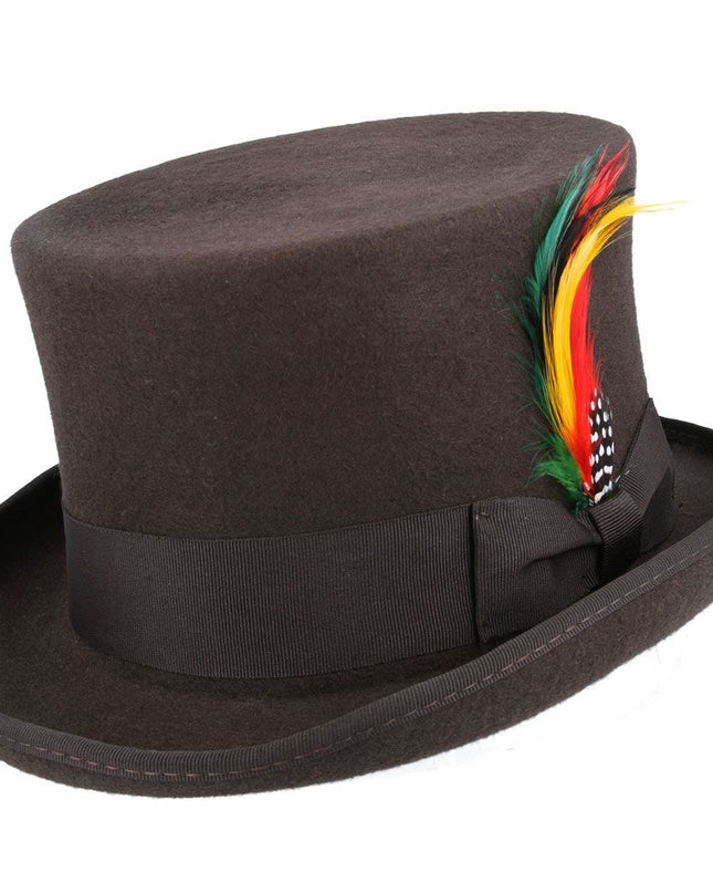 Top Hat 100% Wool Felt Traditional Wedding Ascot