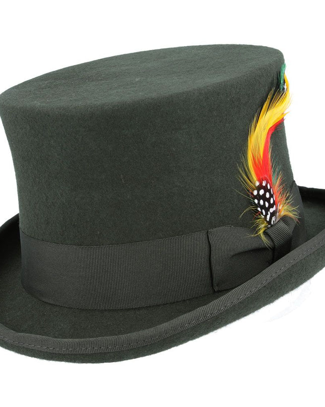 Top Hat 100% Wool Felt Traditional Wedding Ascot
