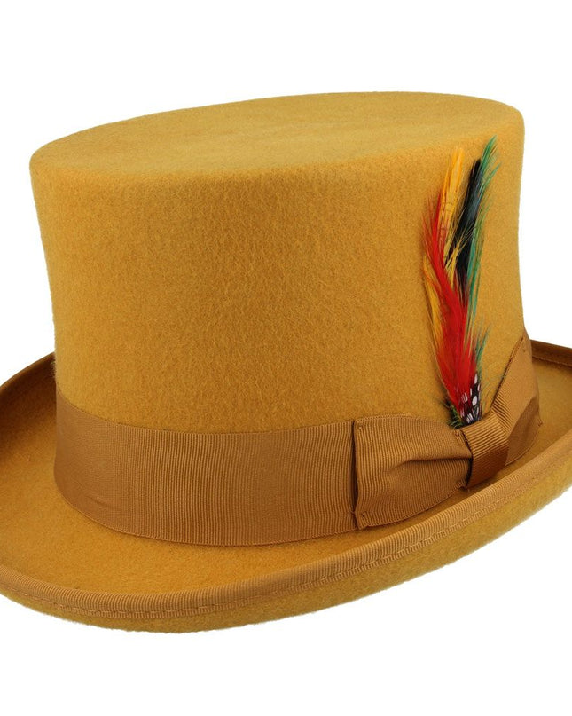 Top Hat 100% Wool Felt Traditional Wedding Ascot