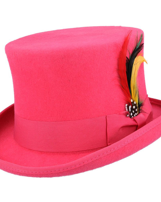 Top Hat 100% Wool Felt Traditional Wedding Ascot