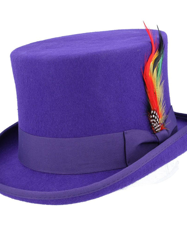 Top Hat 100% Wool Felt Traditional Wedding Ascot
