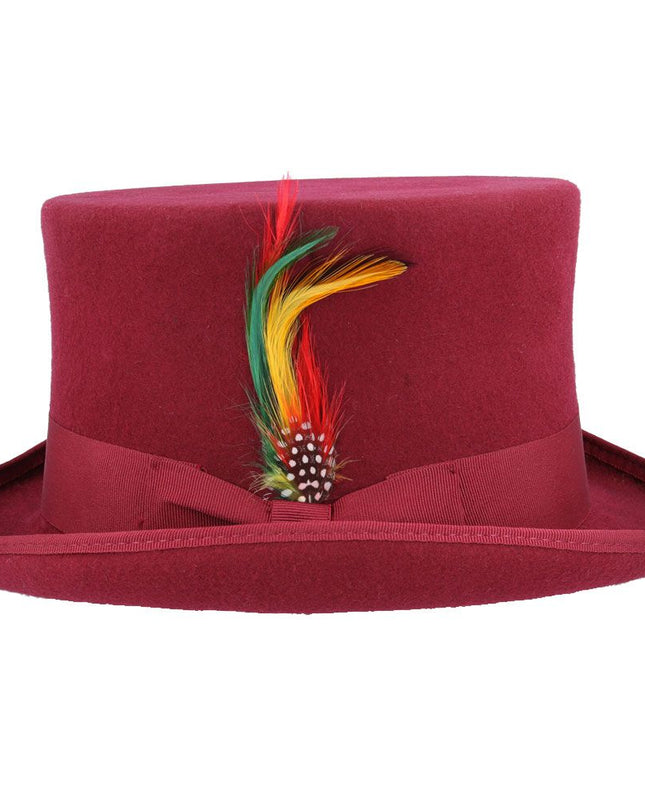 Top Hat 100% Wool Felt Traditional Wedding Ascot