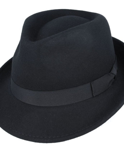 Men Wool Felt Trilby Hat