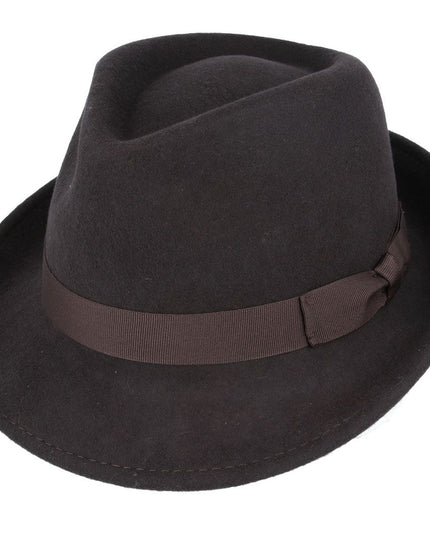 Men Wool Felt Trilby Hat