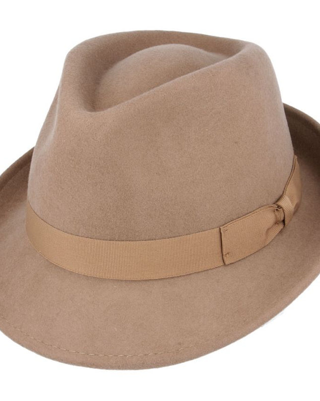 Men Wool Felt Trilby Hat