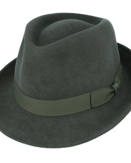 Men Wool Felt Trilby Hat